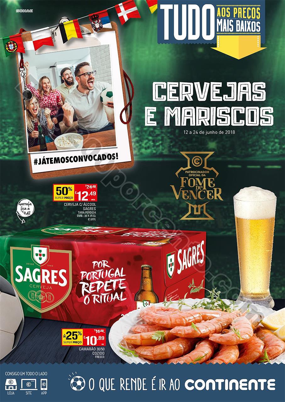 Antevisão Folheto CONTINENTE Cervejas e mariscos promoções de 12 a 24  junho p1.jpg